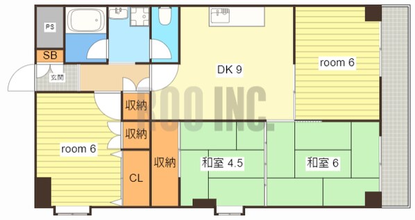 リバティ勝原の物件間取画像